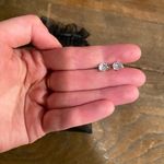 CZ by Kenneth Jay Lane Silver Earrings Photo 0