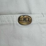 Ralph Lauren LRL Jeans Womens 10 White Denim Classic Midcalf Crop Nautical Beach Photo 8