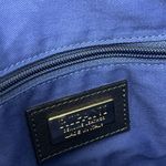 Ripani Italian Leather Handbag Purse Shoulder Bag Navy Blue white Nautical Photo 11