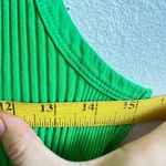Aerie Green Ribbed Tank Top Casual Minimalist Soft Girl Athleisure Large Photo 5