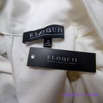 Eloquii New! keyhole dress with scarf ivory off white sheath , 24 Photo 14
