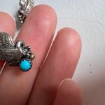 Vintage Sterling Silver Turquoise Eagle Earrings Womens Southwestern Style Photo 6