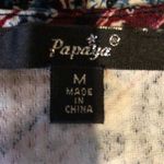 Papaya  Paisley Fit and Flare Belted Dress M Photo 6