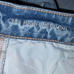 American Eagle AEO  90’s High Rise Cutoff Denim Mini Skirt size 4 Photo 6