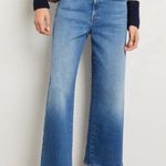 Mother Denim The Dodger Ankle High Rise Wide Leg Cropped Jeans Blue Plus Size 33 Photo 0