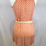 YA Los Angeles Peaches and Cream polka dot belted cotton blend dress size small Photo 2
