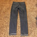 Ann Taylor The Skinny Ankle Jeans Women's Size 0 Frayed Hem Dark Wash Photo 7
