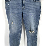 Abercrombie & Fitch Women's Distressed High Rise Mom Jeans Blue Size 36/22 NWT Photo 0