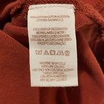 Free People  Grandpa Jersey Outer Sunset Embroidered Blouse Top - Rust - Small Photo 10