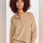 Madewell  MWL Set Cozybrushed Henley top long sleeve sweatpants vincent beige Photo 11