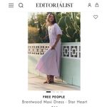 Free People  Beach Brentwood Lavender Maxi Dress Size Small Boho Cotton Photo 12