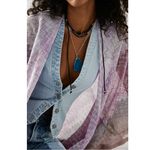 Free People Texas Sun Layered Necklace NEW Western Bohemian Geode Tassels Photo 2