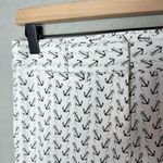 J.Crew Womens Navy and White Cropped Anchor Pant size 2 Comfort Casual City Fit Photo 4