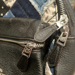 Coach Charlie Mini Americana Denim Pattern Patchwork Studded Rhinestone Backpack Photo 6