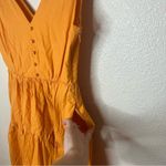 Color Me Courtney orange tiered v neckline button maxi dress 4 Photo 2