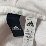 Adidas hoodie. White with rose gold lettering. Full zip. Pockets. Photo 3