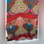 Joyous & Free Cap Sleeve Midi Dress Medallion Boho Beaded Sequins Rocks Sz Small Red Photo 2