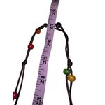 Rasta Boho Wood Beaded Disc Crossbody Bag Multicolor Flower Accent Handmade Brown Photo 7