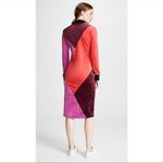 Splendid x Margherita MISSONI Velour Color-block Mock Neck Midi Dress, Size S Photo 3