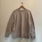 Lululemon Boxy Cotton-Blend Sweater in Bone Ivory Rhino Grey Velvet Dust Size 1X Photo 1