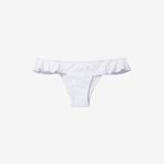 EXPRESS ✨White Ruffle Cheeky Swim Bottom✨ Photo 1