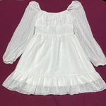 Amazon Brand Elegant White Dress with Long Sleeves Photo 1