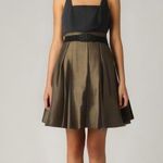 Wrapper embellished metallic skirt formal party cocktail dress size 6 Photo 8