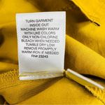 NY&C New York & Company Size Medium Tabbed Long Sleeve Button Front Ruch… Gold Photo 7