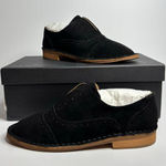 STEVEN by Steve Madden Women's Deven Suede Oxfords in Black Size 5.5 Photo 0