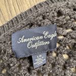 American Eagle Dark Grey Cable Knit Sweater- Size Large Photo 1