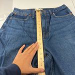 Madewell  Baggy Straight Jeans Womens 28 Blue Denim Cotton Stretch High Rise Photo 8