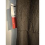 Hot Kiss  Tank Dress Asymmetrical Zipper Ruched Bodycon Gray Faux Suede Sz S NWT Photo 6