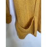 Urban Outfitters Pins and Needles Honey Mustard Golden Yellow Open Front Cardigan Sz M Light Photo 1