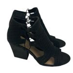 Vince Camuto * Caged Heels Womens Size 7M Black Perforated Gladiator Fairy Witchy Photo 7