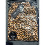 NWT Celestial Bodiez rebel leopard blackout collection denim jacket size large Black Photo 3