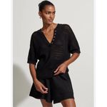 Varley NEW  Women’s Callie Knit Top Black Large Photo 1