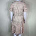 Renee C  Dot Lace Overlay Fit & Flair Dress Photo 4