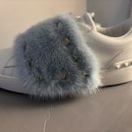 Valentino Garavani White Velcro Fur sneaker Size US 5.5 Photo 5