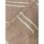 SO  Heritage Striped Knit Sweater Cable Sleeve Cozy Layer XL Photo 9