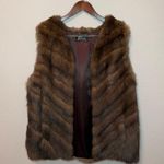 Flier Furs Beverly Hills Custom Russian Sable Gilet/Vest Women’s Size M Brown Size M Photo 1