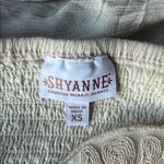 Shyanne  Embroidered Mesh Dot Poet Sleeve Crop Too Photo 7