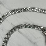 Silver Tone Flat Chain Link Purse Handbag Bag Replacement Strap Photo 7