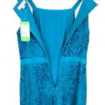 Lilly Pulitzer Kaleigh Shift Dress Teal Tidal Wave Fern Gallery Lace Size 2 Photo 16