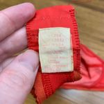 Sears Vintage Red Lace Trim Full Coverage Bra Size Large Wireless Unlined Photo 4