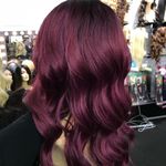 Wig Vibrant Burgundy Magenta Deep Wave New Wig Photo 4