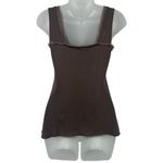 Arden B  Square Neck Tank Brown Purple Top Sz S Photo 4