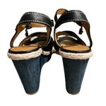 Coach  Women's‎ Eaton Black Wedge Sandal Sz 9 Photo 6