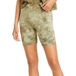 Cotton Citizen Womens Milan Green Tie Dye Terry Midi Bike Shorts Small NWT Photo 0