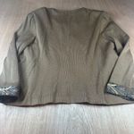 Jeffrey & Dara by Linda Hutley Cardigan Jacket Paisley Trim Women’s 2X Brown Photo 1