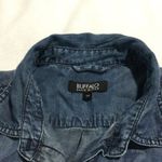 Buffalo David Bitton  Denim Chambray Button Down Shirt Blue Long Sleeve size S Photo 3